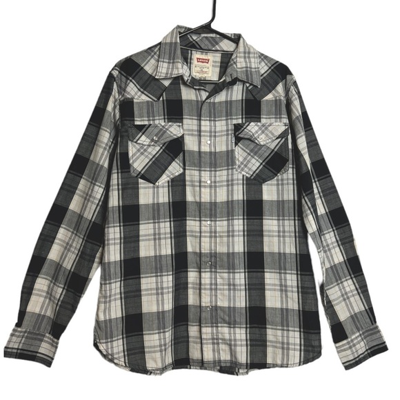 Levi’s Mens Western Modern Shirt Size Medium - Picture 1 of 10